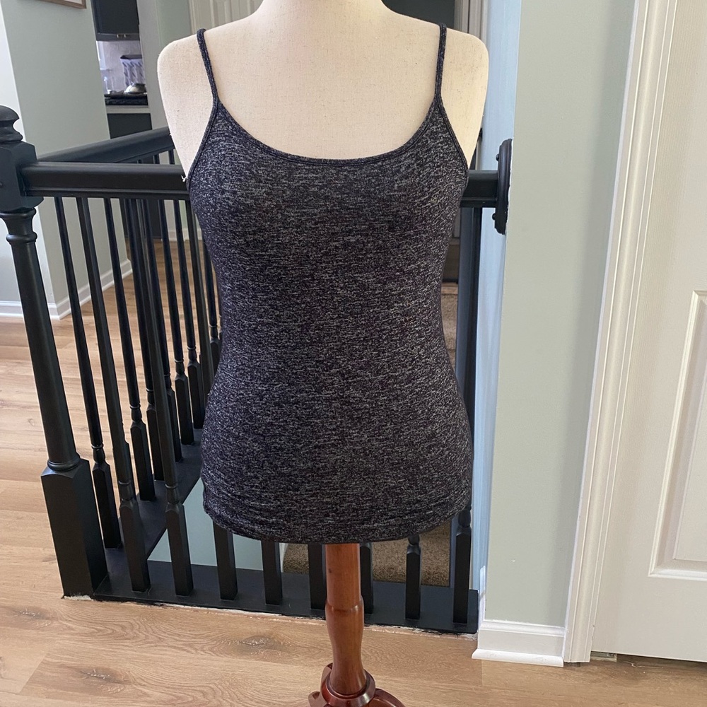 Kids Black and Grey Spaghetti Strap Top